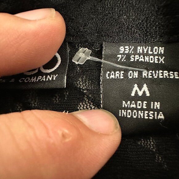 New York & Company Black Lace Button-Down Blouse Size Medium - Picture 4 of 5